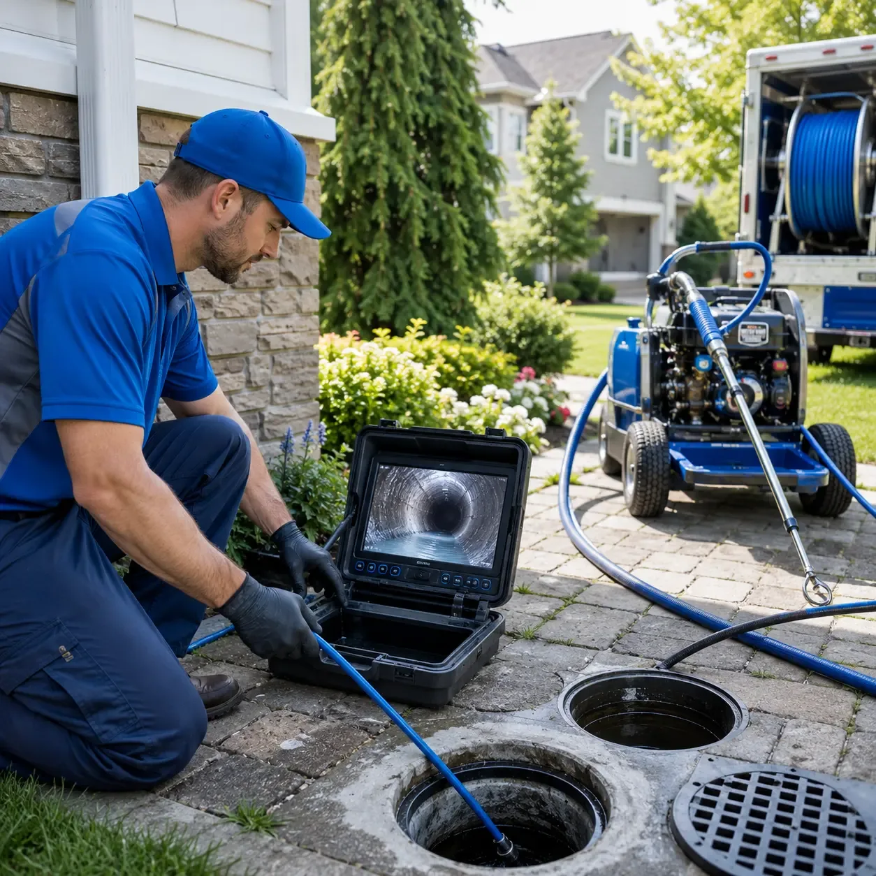 Outdoor drain cleaning professionals serving Waukau, WI
