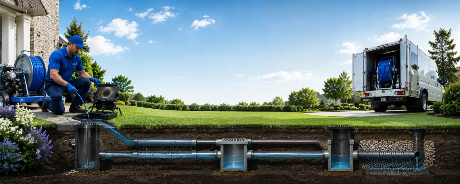 Outdoor drain cleaning information for Waukau, WI