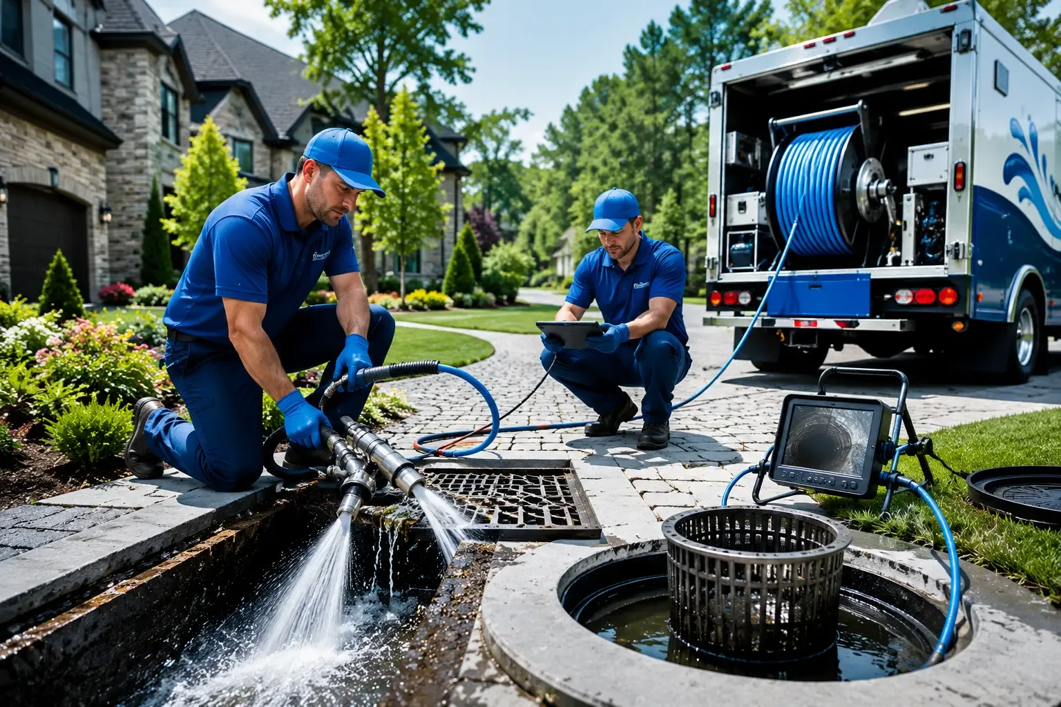 Local outdoor drain cleaning professionals in Waukau, WI