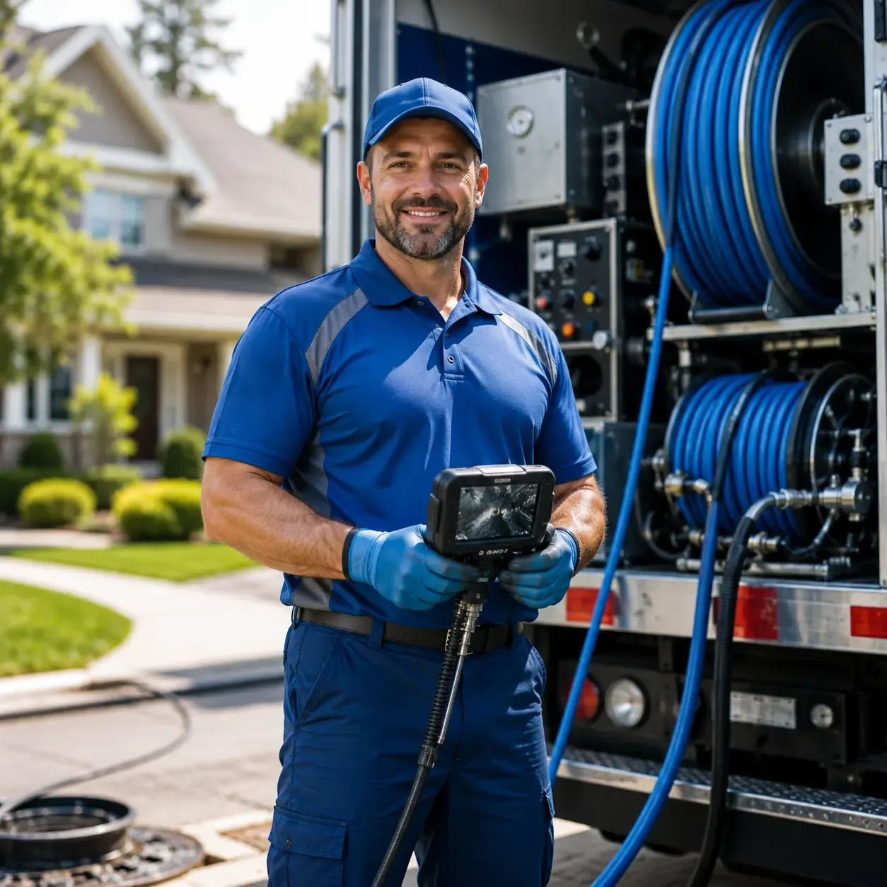 Local outdoor drain cleaning specialists in Waukau, WI
